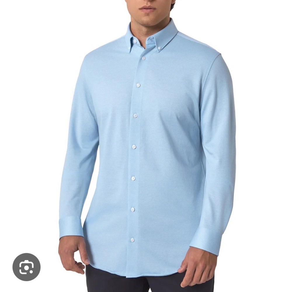NWT Modern Ambition Collared Long Sleeve Shirt Blue XL